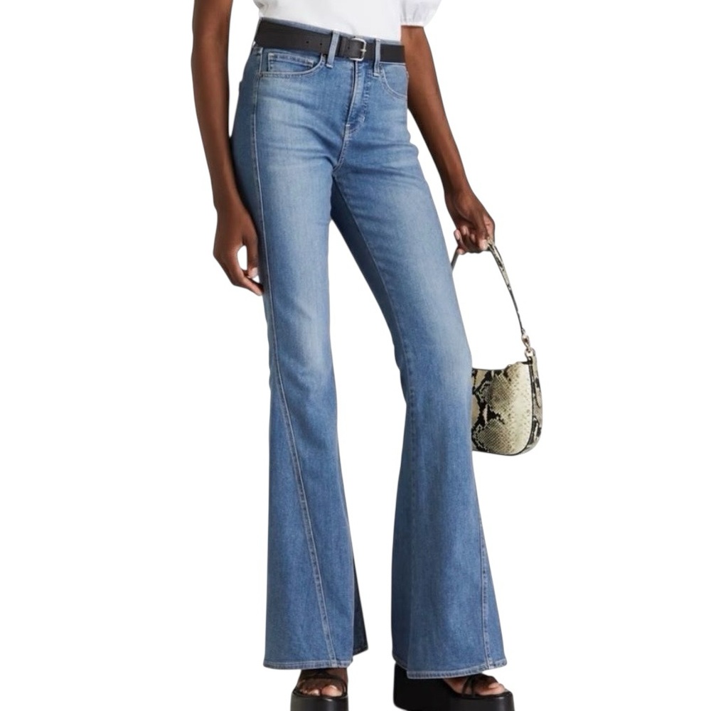 Veronica Beard Sheridan Exaggerated Flare High Rise Jeans